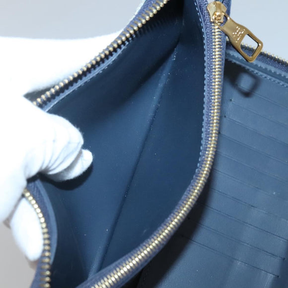 LOUIS VUITTON x NIGO LV Squared Zippy Wallet Blue M81107 LV Auth 139994