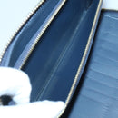 LOUIS VUITTON x NIGO LV Squared Zippy Wallet Blue M81107 LV Auth 139994-10