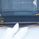 LOUIS VUITTON x NIGO LV Squared Zippy Wallet Blue M81107 LV Auth 139994-20