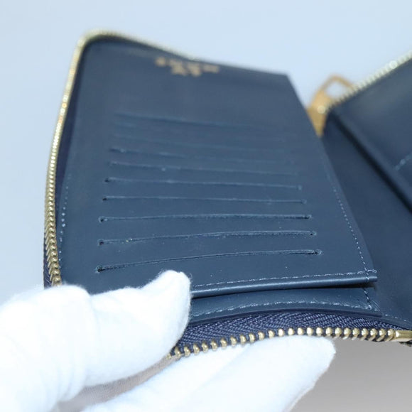 LOUIS VUITTON x NIGO LV Squared Zippy Wallet Blue M81107 LV Auth 139994