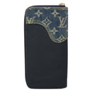 LOUIS VUITTON x NIGO LV Squared Zippy Wallet Blue M81107 LV Auth 139994-2