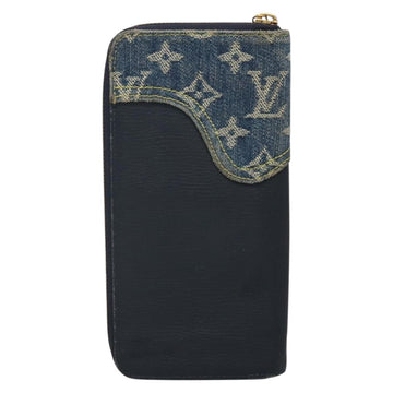 LOUIS VUITTON x NIGO LV Squared Zippy Wallet Blue M81107 LV Auth 139994 - 0