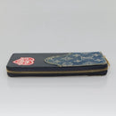 LOUIS VUITTON x NIGO LV Squared Zippy Wallet Blue M81107 LV Auth 139994-3