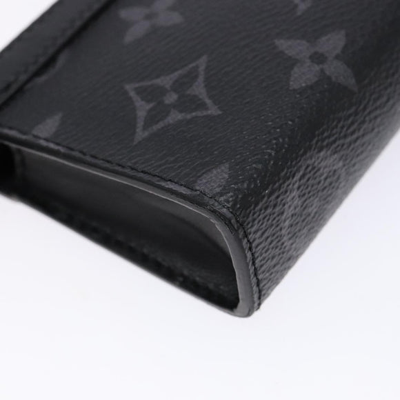 LOUIS VUITTON Eclipse Cles Voyage Pochette Coin Purse M82776 LV Auth 139998