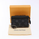 LOUIS VUITTON Eclipse Cles Voyage Pochette Coin Purse M82776 LV Auth 139998-12