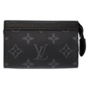 LOUIS VUITTON Eclipse Cles Voyage Pochette Coin Purse M82776 LV Auth 139998-13