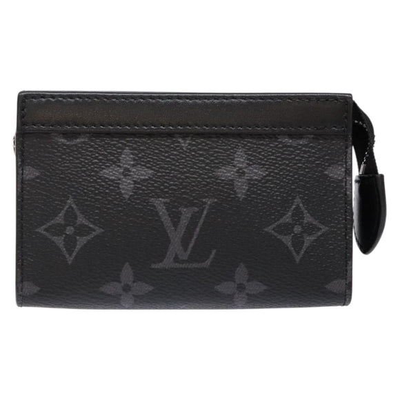 LOUIS VUITTON Eclipse Cles Voyage Pochette Coin Purse M82776 LV Auth 139998