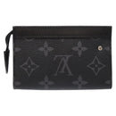 LOUIS VUITTON Eclipse Cles Voyage Pochette Coin Purse M82776 LV Auth 139998-2