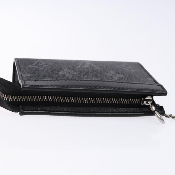 LOUIS VUITTON Eclipse Cles Voyage Pochette Coin Purse M82776 LV Auth 139998