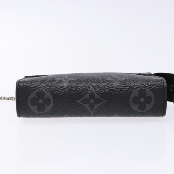 LOUIS VUITTON Eclipse Cles Voyage Pochette Coin Purse M82776 LV Auth 139998