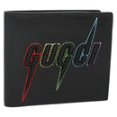 GUCCI Compact wallet Wallet Leather Black 597674 Auth 139999M-1