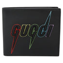 GUCCI Compact wallet Wallet Leather Black 597674 Auth 139999M-13