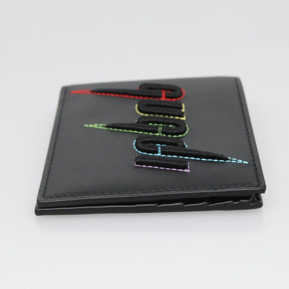 GUCCI Compact wallet Wallet Leather Black 597674 Auth 139999M