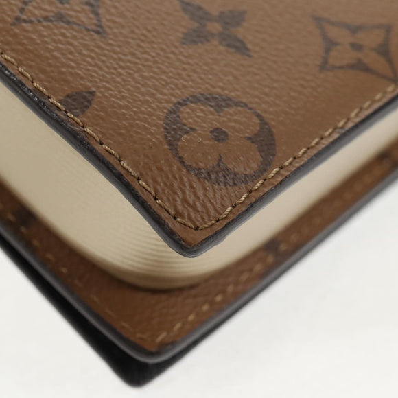 LOUIS VUITTON Monogram Reverse Book Wallet On Chain Bag M81830 LV Auth 140001SAM