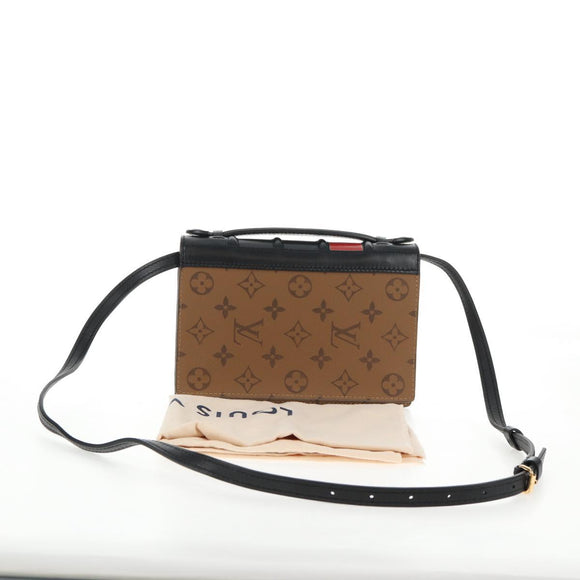 LOUIS VUITTON Monogram Reverse Book Wallet On Chain Bag M81830 LV Auth 140001M