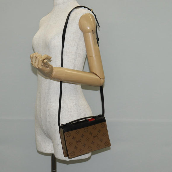 LOUIS VUITTON Monogram Reverse Book Wallet On Chain Bag M81830 LV Auth 140001SAM