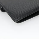 LOUIS VUITTON Epi Agenda PM Day Planner Cover Black R20052 LV Auth 140005-16