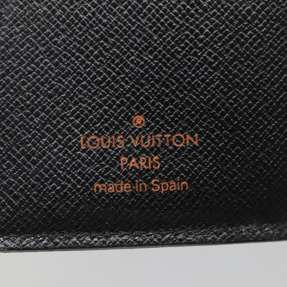 LOUIS VUITTON Epi Agenda PM Day Planner Cover Black R20052 LV Auth 140005