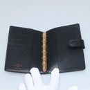 LOUIS VUITTON Epi Agenda PM Day Planner Cover Black R20052 LV Auth 140005-8