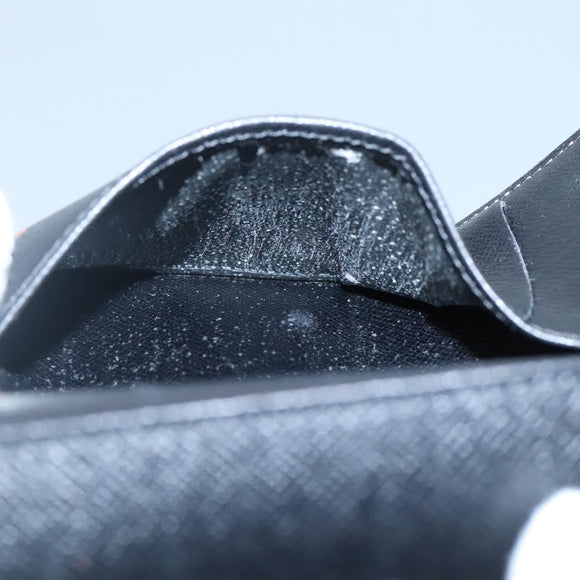 LOUIS VUITTON Epi Agenda PM Day Planner Cover Black R20052 LV Auth 140005