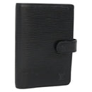 LOUIS VUITTON Epi Agenda PM Day Planner Cover Black R20052 LV Auth 140005-1