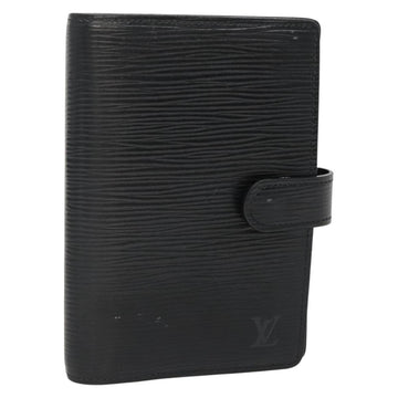LOUIS VUITTON Epi Agenda PM Day Planner Cover Black R20052 LV Auth 140005