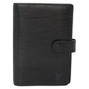 LOUIS VUITTON Epi Agenda PM Day Planner Cover Black R20052 LV Auth 140005-13