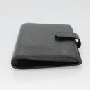 LOUIS VUITTON Epi Agenda PM Day Planner Cover Black R20052 LV Auth 140005-6