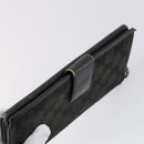 GUCCI Micro GG Canvas GG Canvas Wallet Leather 4Set Pink Black Auth 140007-21