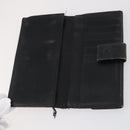 GUCCI Micro GG Canvas GG Canvas Wallet Leather 4Set Pink Black Auth 140007-25