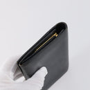 GUCCI Micro GG Canvas GG Canvas Wallet Leather 4Set Pink Black Auth 140007-28