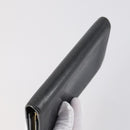 GUCCI Micro GG Canvas GG Canvas Wallet Leather 4Set Pink Black Auth 140007-29