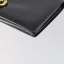 GUCCI Micro GG Canvas GG Canvas Wallet Leather 4Set Pink Black Auth 140007-31