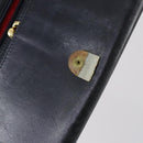 GUCCI Micro GG Canvas GG Canvas Wallet Leather 4Set Pink Black Auth 140007-33