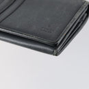 GUCCI Micro GG Canvas GG Canvas Wallet Leather 4Set Pink Black Auth 140007-7