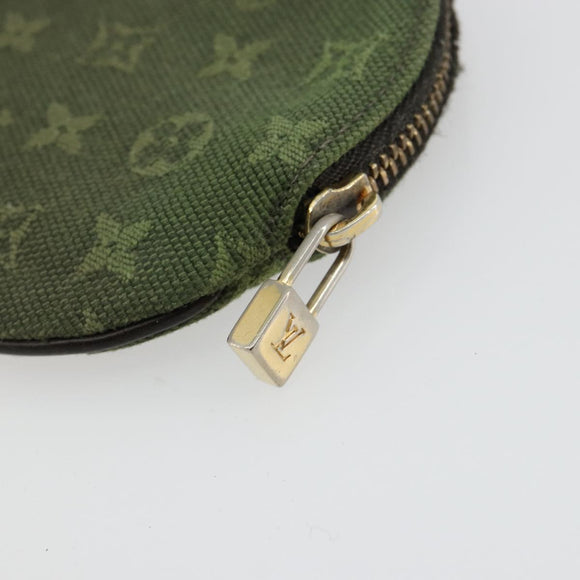 LOUIS VUITTON Monogram Mini Porte Monnaie Ron Purse TST Khaki M92451 Auth 140009