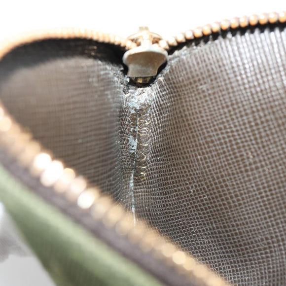 LOUIS VUITTON Monogram Mini Porte Monnaie Ron Purse TST Khaki M92451 Auth 140009