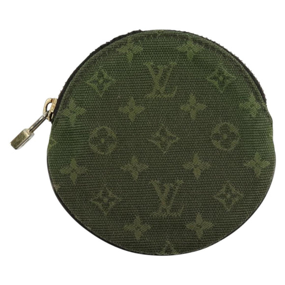 LOUIS VUITTON Monogram Mini Porte Monnaie Ron Purse TST Khaki M92451 Auth 140009