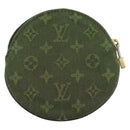 LOUIS VUITTON Monogram Mini Porte Monnaie Ron Purse TST Khaki M92451 Auth 140009-2