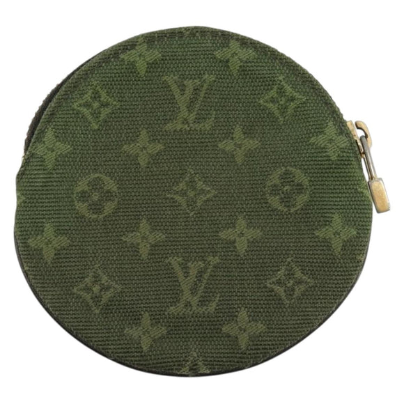 LOUIS VUITTON Monogram Mini Porte Monnaie Ron Purse TST Khaki M92451 Auth 140009