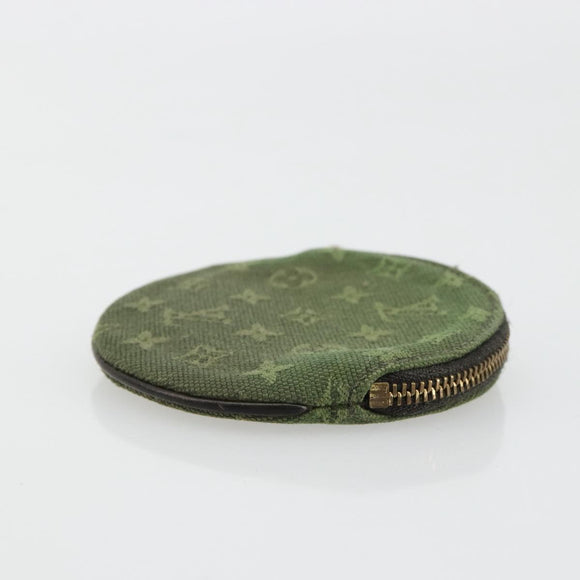 LOUIS VUITTON Monogram Mini Porte Monnaie Ron Purse TST Khaki M92451 Auth 140009