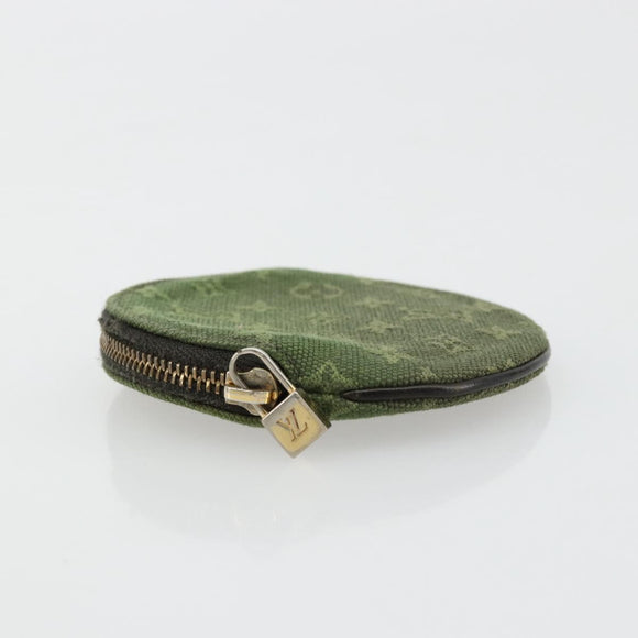LOUIS VUITTON Monogram Mini Porte Monnaie Ron Purse TST Khaki M92451 Auth 140009