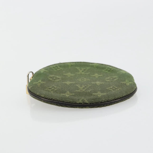 LOUIS VUITTON Monogram Mini Porte Monnaie Ron Purse TST Khaki M92451 Auth 140009