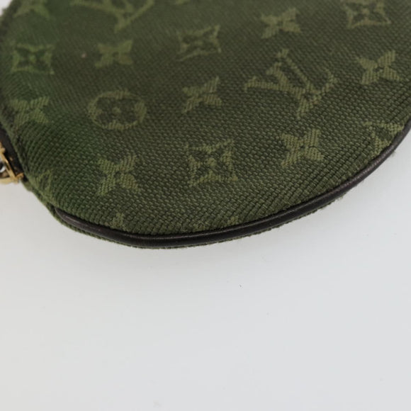 LOUIS VUITTON Monogram Mini Porte Monnaie Ron Purse TST Khaki M92451 Auth 140009