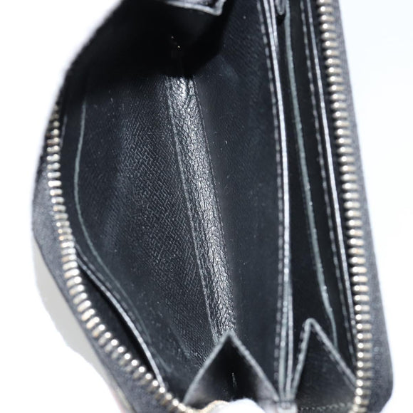 LOUIS VUITTON Damier Graphite Zippy Coin Purse N63076 LV Auth 140010