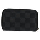 LOUIS VUITTON Damier Graphite Zippy Coin Purse N63076 LV Auth 140010-2