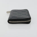 LOUIS VUITTON Damier Graphite Zippy Coin Purse N63076 LV Auth 140010-3