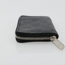 LOUIS VUITTON Damier Graphite Zippy Coin Purse N63076 LV Auth 140010-4