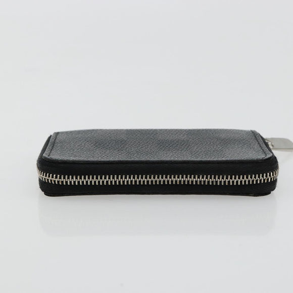 LOUIS VUITTON Damier Graphite Zippy Coin Purse N63076 LV Auth 140010