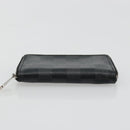 LOUIS VUITTON Damier Graphite Zippy Coin Purse N63076 LV Auth 140010-6